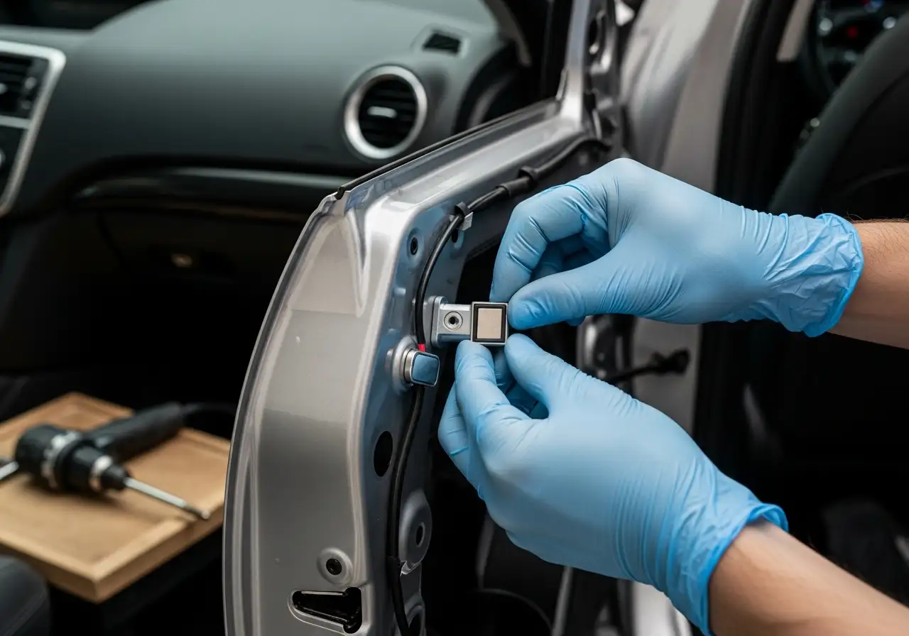 Система контроля открытия дверей автомобиля